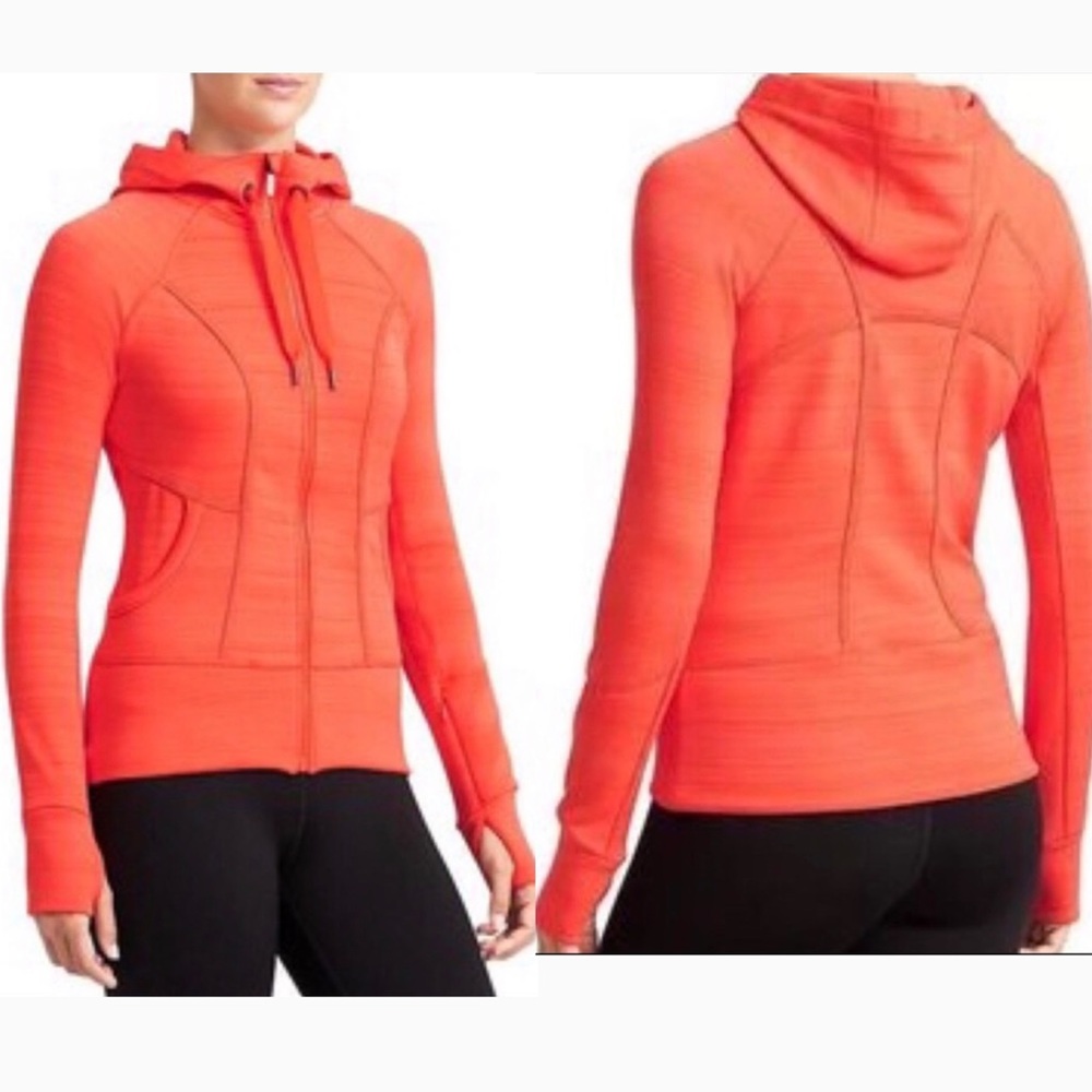 Athleta strength hooded jacket space dye